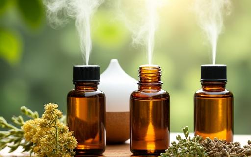 Séance d'aromathérapie avec des huiles essentielles